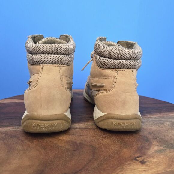 Sperry Top-Sider Langley Boots Ankle Women's 8.0 Linen/Tan #93461 - Picture 7 of 11